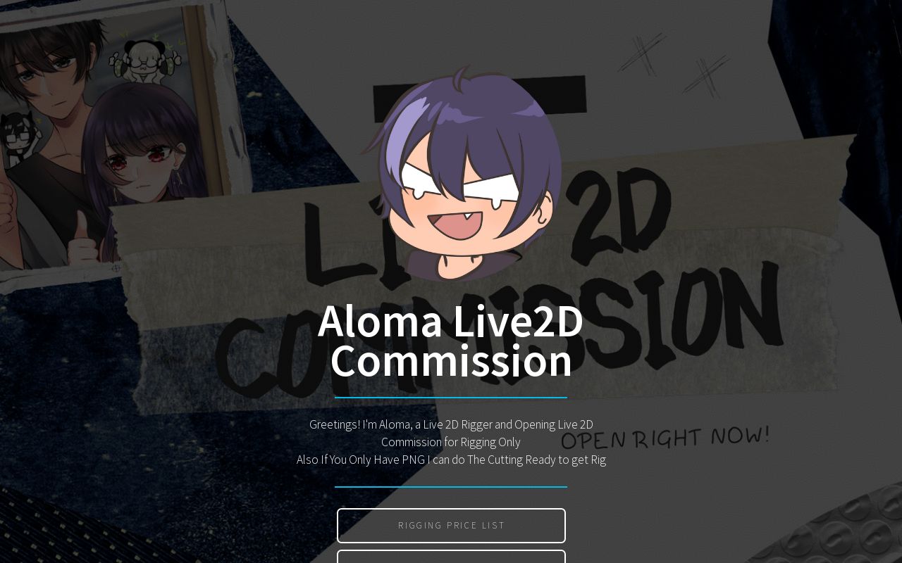 Aloma Live 2D Commission